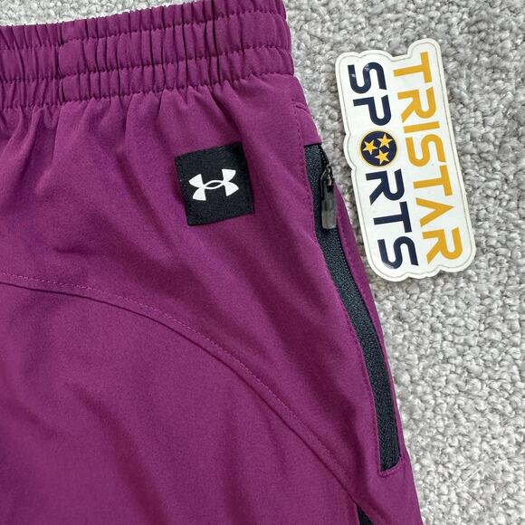 Under Armour Project Rock Shorts Mens Medium Purple 5" Training Ultimate Gym - Picture 4 of 11